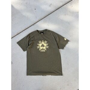 Vintage 00's Black Label Skateboard Skate Shirt Flame Center Hit Mens Size Large